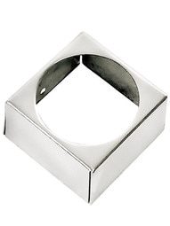 Brass Leg Skirt in Polished Nickel.